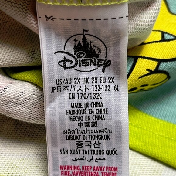 Disney Mickey Mouse & Friends All Over Print Sweatshirt 2X All Over Print Crop - Picture 11 of 12